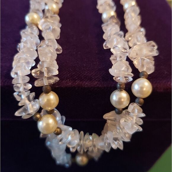Long Antique clear Quartz necklace - Picture 4 of 6